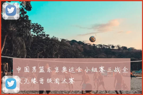 中国男篮东京奥运会小组赛三战全败无缘晋级淘汰赛